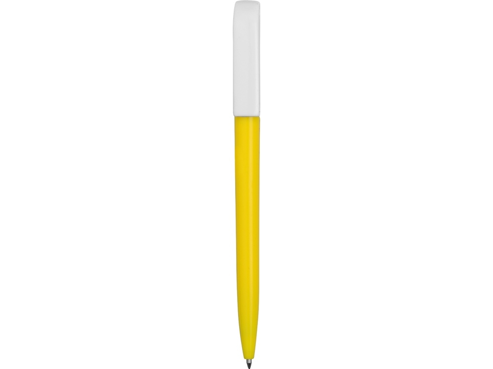 Ручка пластиковая шариковая «Миллениум Color BRL», белый, желтый, пластик