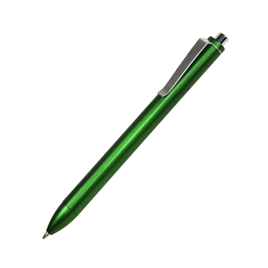M2, ручка шариковая, зеленый, пластик, металл, зеленый, пластик, металл
