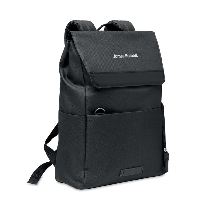 Рюкзак для ноутбука, черный, rpet