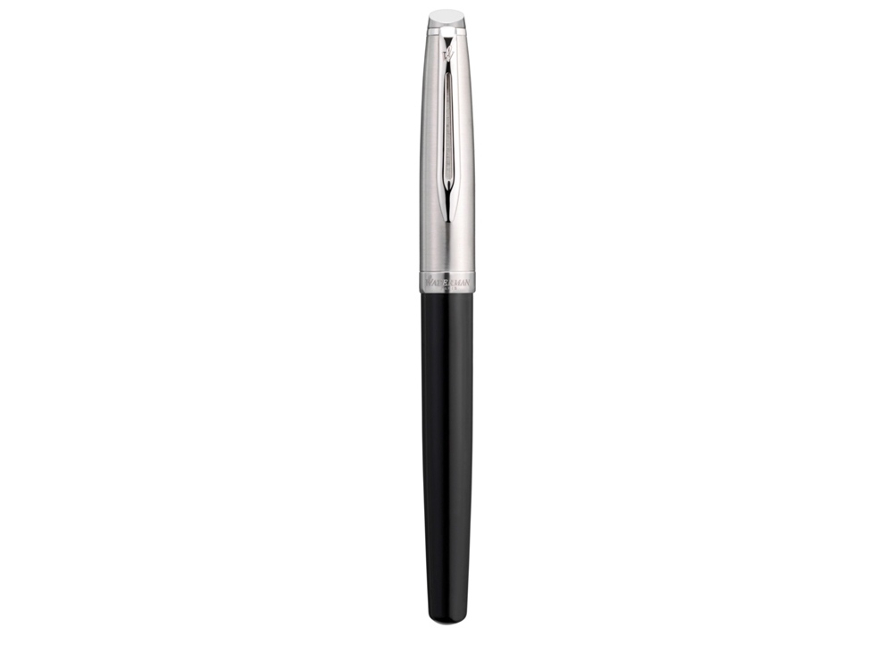 Ручка-роллер Embleme, черный, серебристый, металл