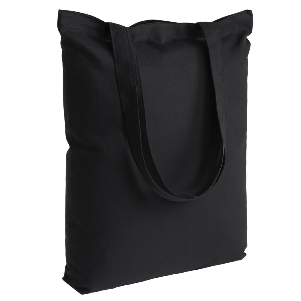 Холщовая сумка Strong 210, черная, черный, хлопок