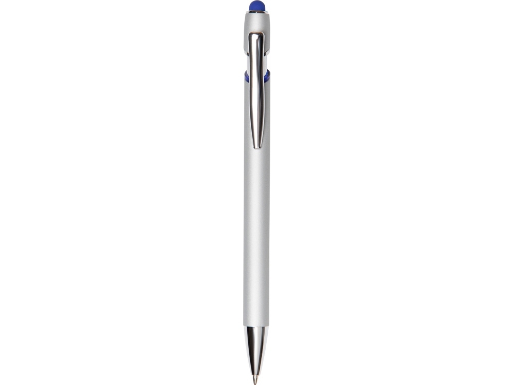 Ручка-стилус металлическая шариковая «Sway Monochrome» с цветным зеркальным слоем, синий, серебристый
