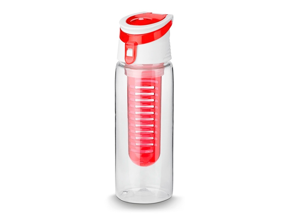 Спортивная бутылка, 700 мл, красный, пластик
