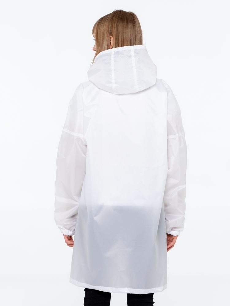 Дождевик Rainman Zip, белый, белый, полиэстер 100%, плотность 60 г/м²; таффета