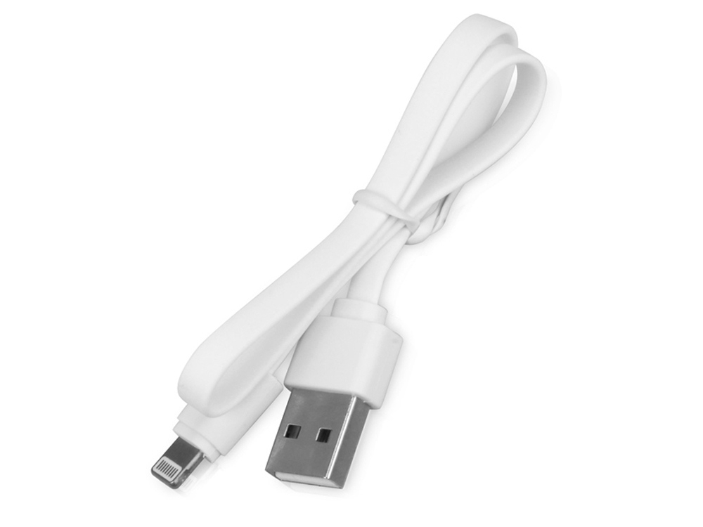 Кабель USB 2.0 A - Lightning, белый, пластик