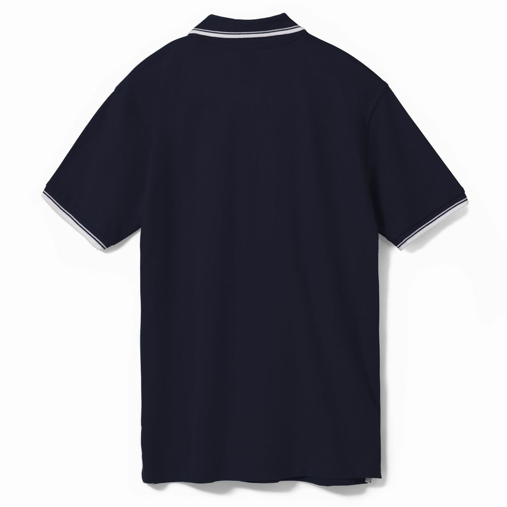 Рубашка поло мужская с контрастной отделкой Practice 270, темно-синий/белый, синий, белый, хлопок