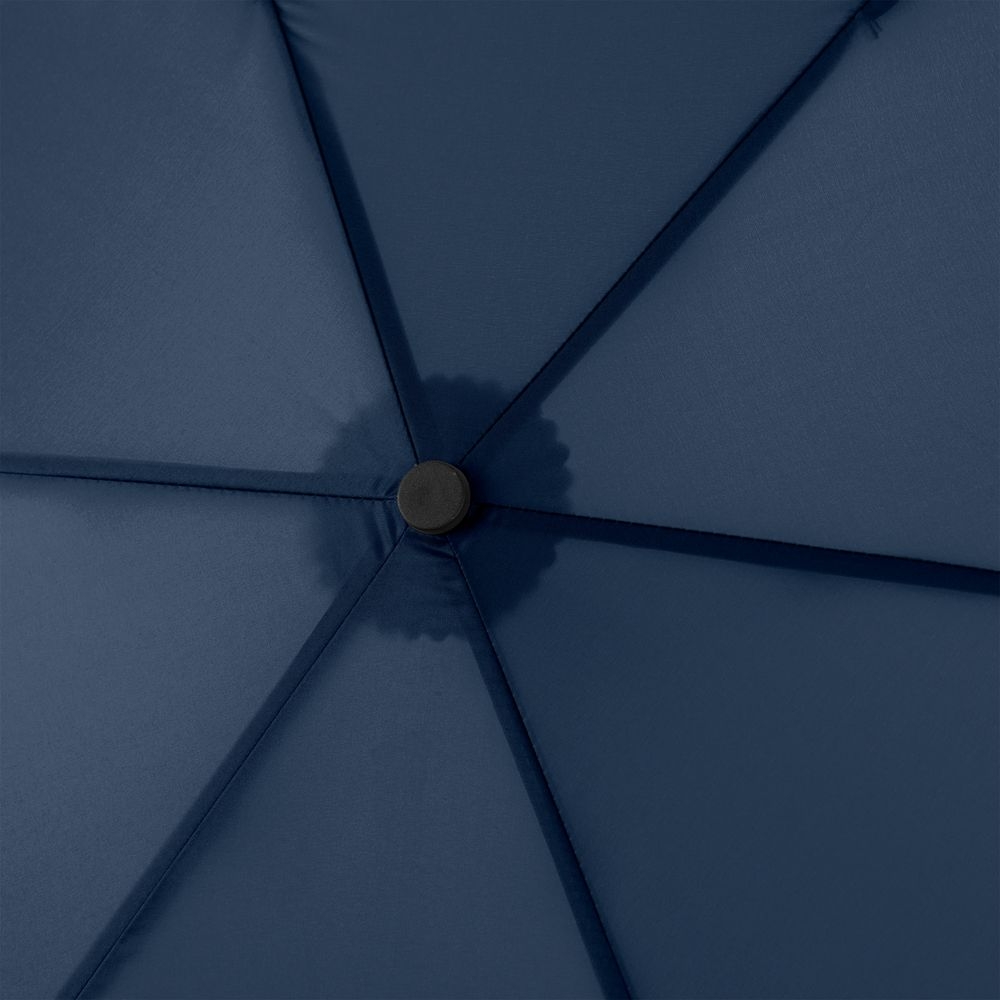 Зонт складной Zero 99, синий, синий, купол - эпонж, 190t; рама - алюминий; спицы - карбон, алюминий; ручка - пластик