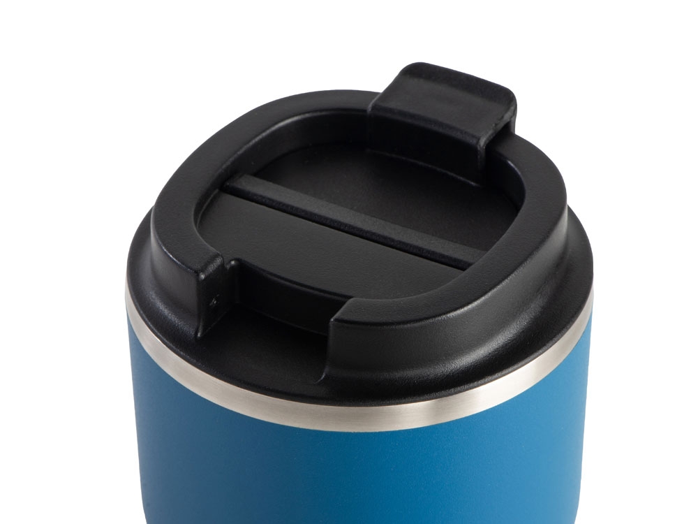 Вакуумная термокружка с  керамическим покрытием «Coffee Express», 360 мл, синий, металл