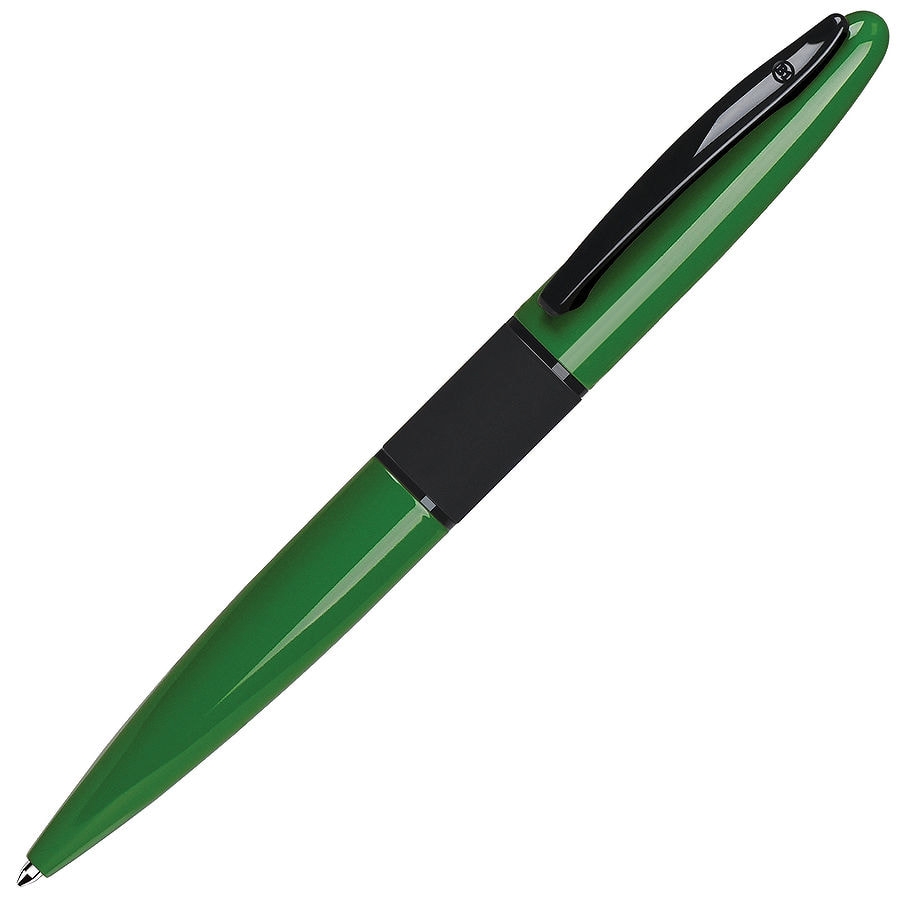 STREETRACER, ручка шариковая, зеленый/черный, металл, зеленый, металл, прорезиненная поверхность