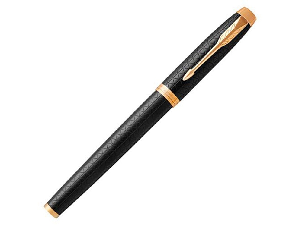 Ручка перьевая Parker IM Premium, F, черный, желтый, алюминий