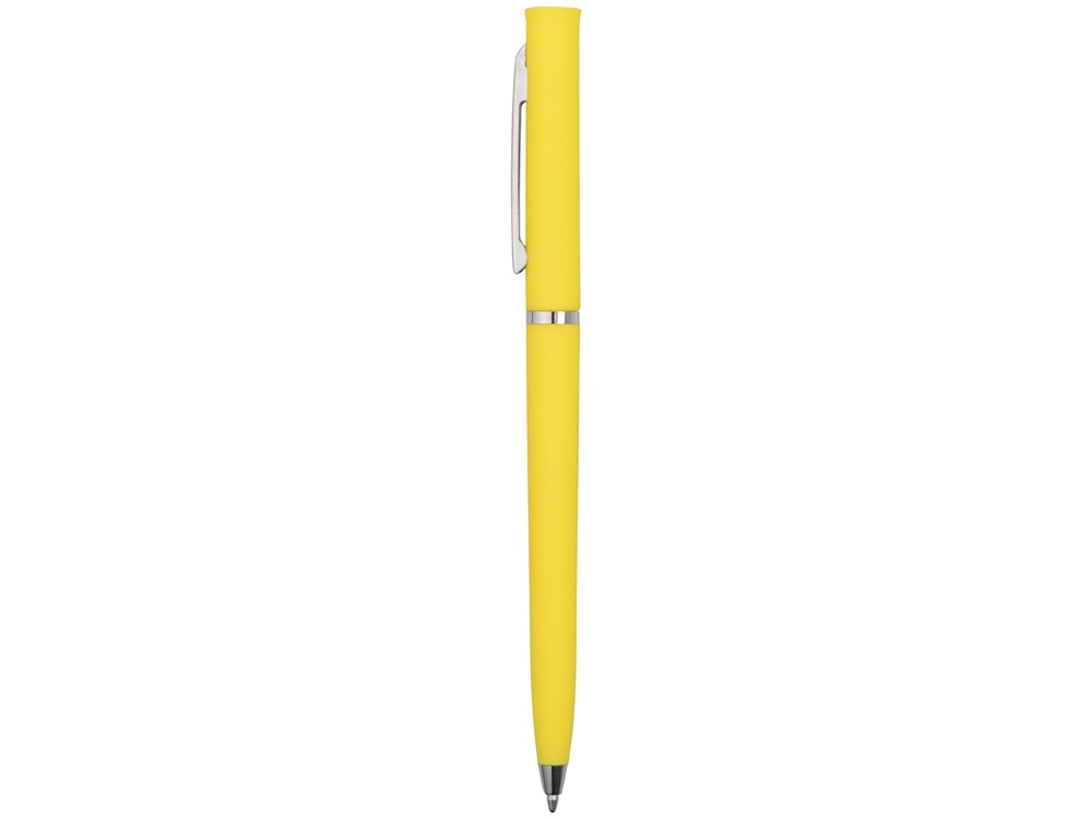 Ручка пластиковая шариковая «Navi» soft-touch, желтый, soft touch