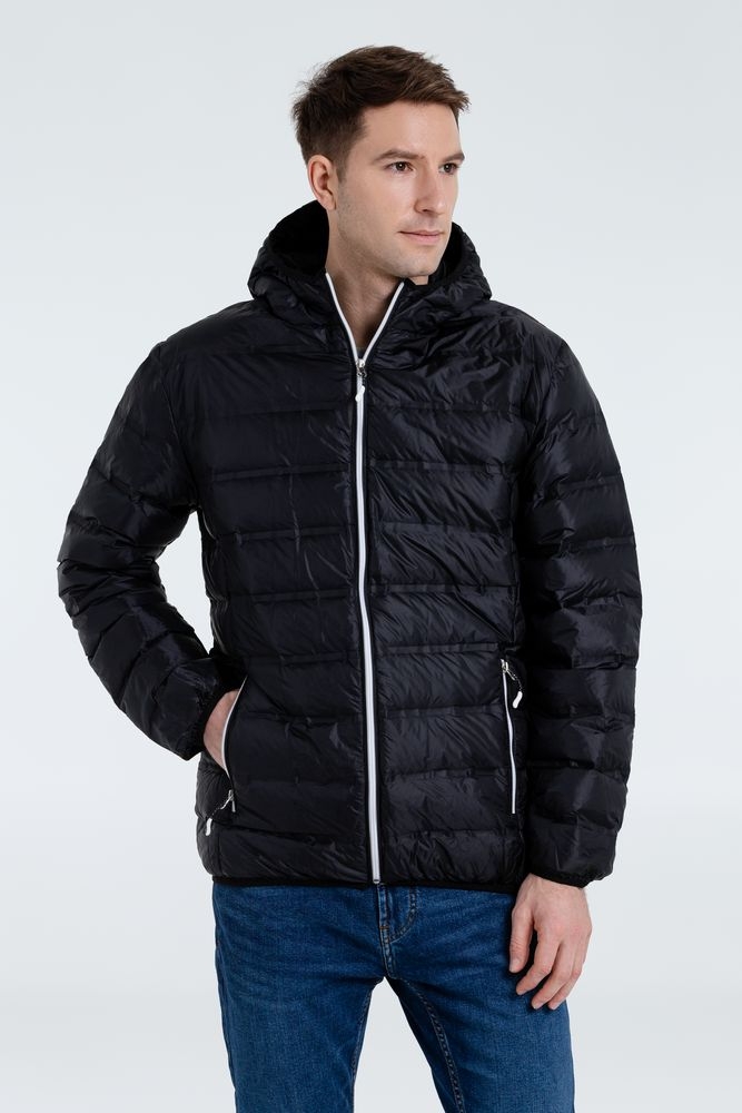 Куртка пуховая мужская Tarner Comfort, черная, черный, нейлон, плотность 70 г/м²; утеплитель - 90% пух, 10% перо