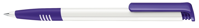 2956 ШР сп Super-Hit Basic Polished Soft grip белый/фиолетовый 267, белый, пластик
