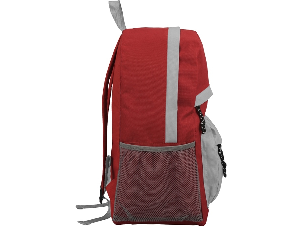Рюкзак «Универсальный», красный, серый, полиэстер