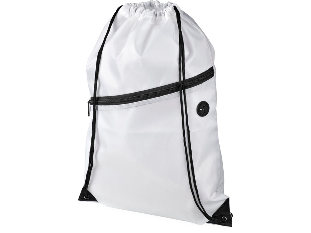 Рюкзак «Oriole» с карманом на молнии, белый, полиэстер