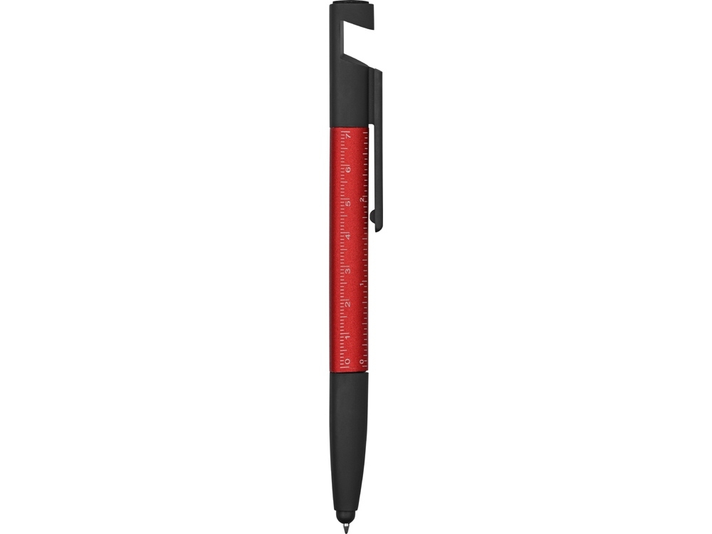 Ручка-стилус пластиковая шариковая «Multy», черный, красный, пластик