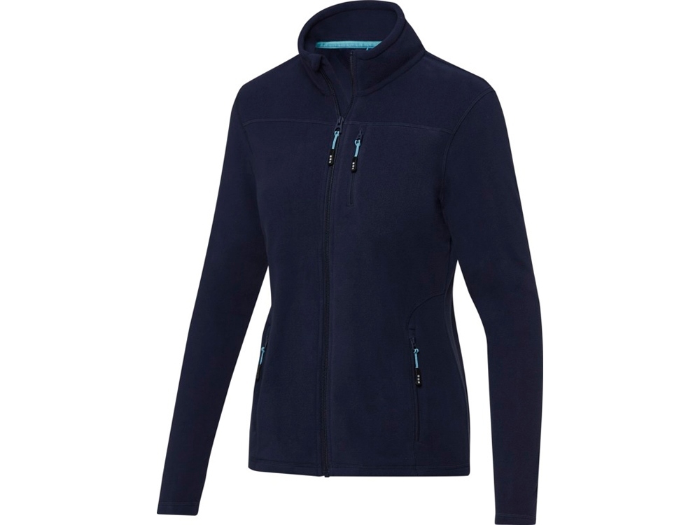 Куртка флисовая «Amber» женская из переработанных материалов, синий, полиэстер