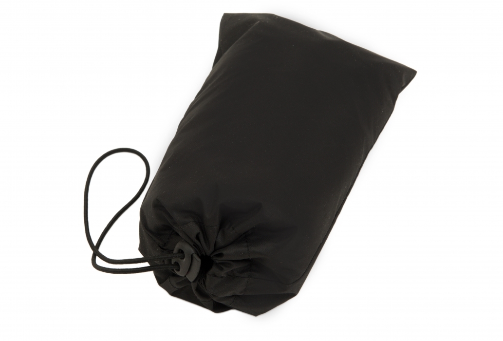 Дождевик удлиненный с боковыми карманами, черный, черный, 100% полиэстер