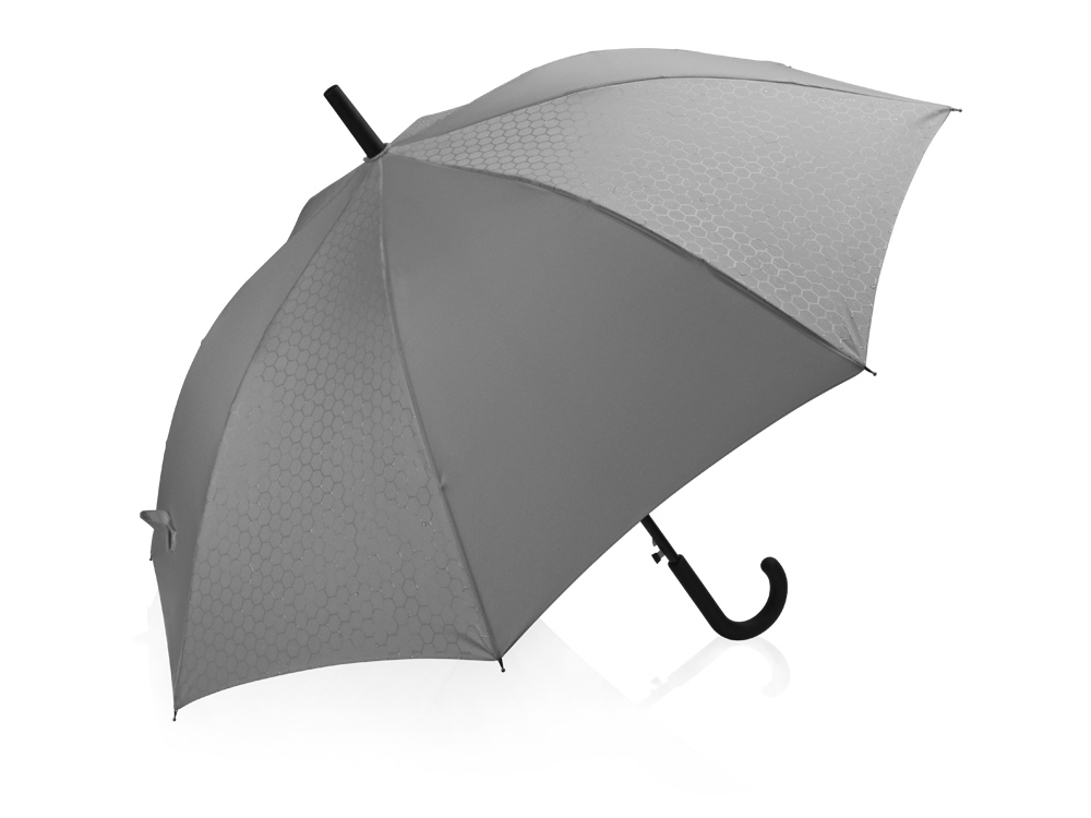 Зонт-трость полуавтомат «Wetty» с проявляющимся рисунком, серый, полиэстер