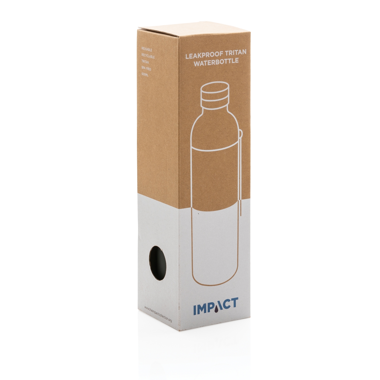 Герметичная бутылка из тритана Impact, 600 мл, пластик
