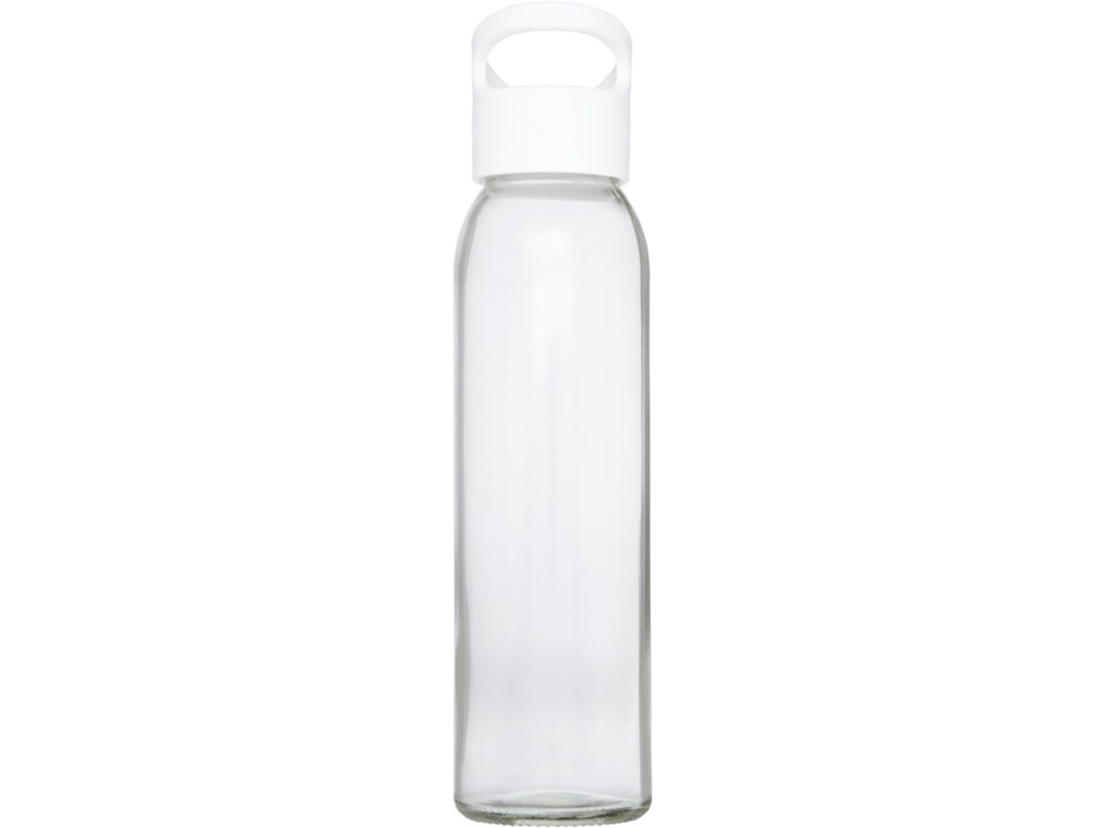 Бутылка спортивная «Sky» из стекла, белый, пластик, стекло