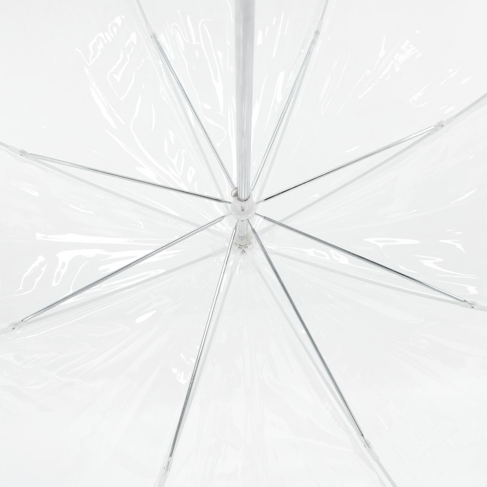 Прозрачный зонт-трость «СКА», прозрачный, пвх