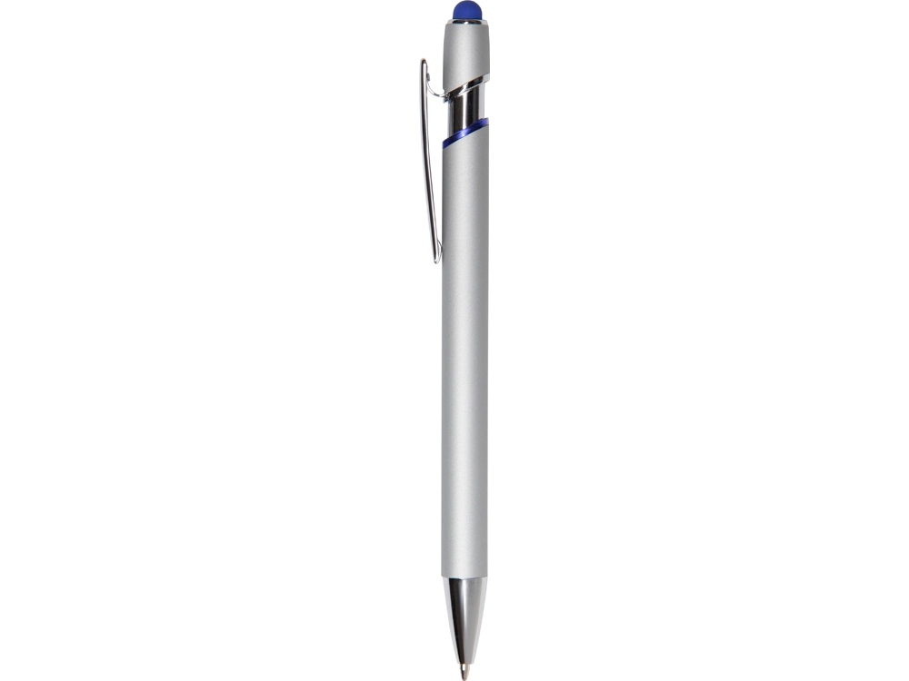 Ручка-стилус металлическая шариковая «Sway Monochrome» с цветным зеркальным слоем, синий, серебристый