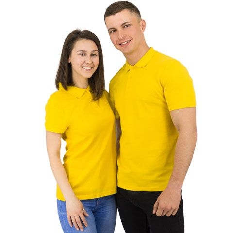 Рубашка поло Rock, мужская (желтая, S), желтый, хлопок