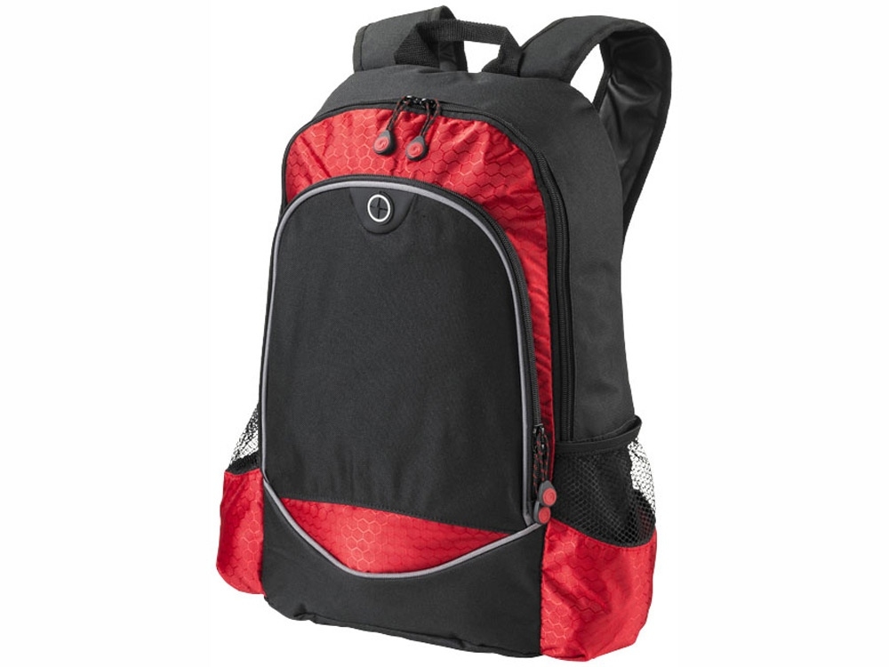 Рюкзак «Benton» для ноутбука 15", черный, красный, полиэстер