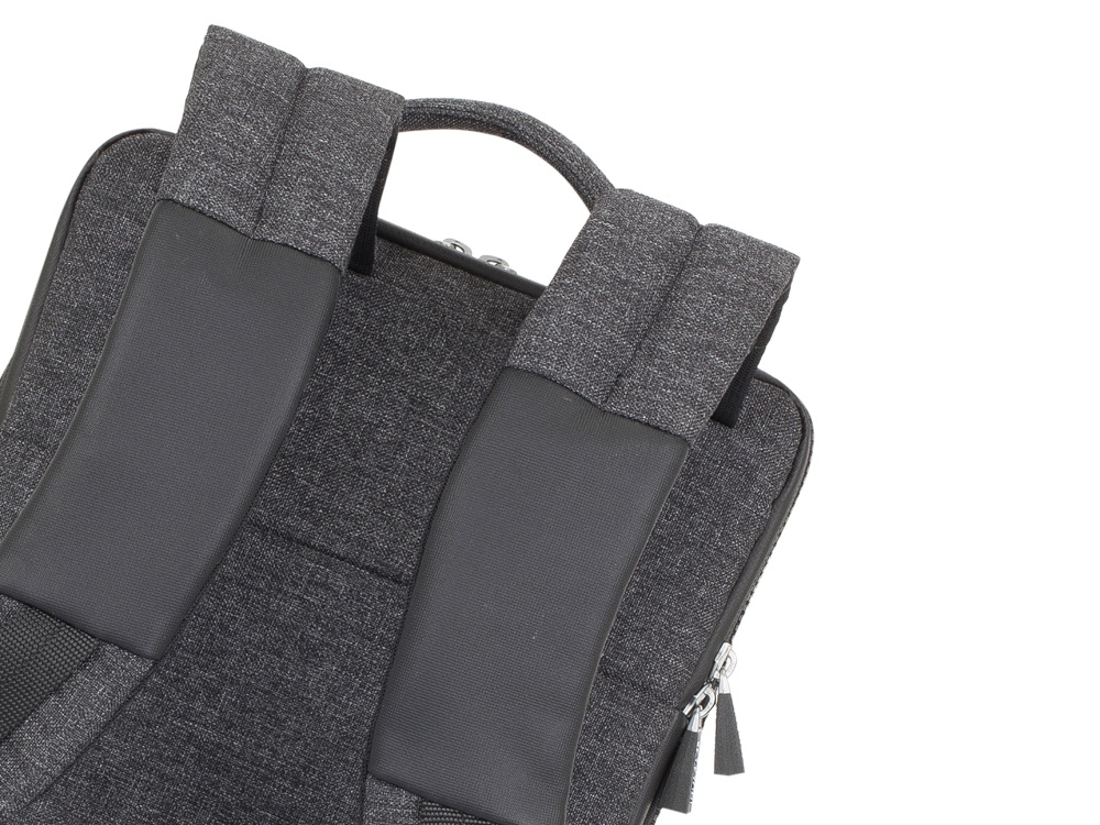 Рюкзак для MacBook Pro и Ultrabook 13.3", черный, полиэстер, кожзам