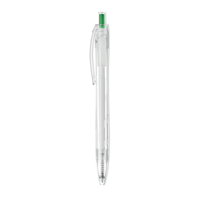 Ручка RPET, зеленый, pet-пластик
