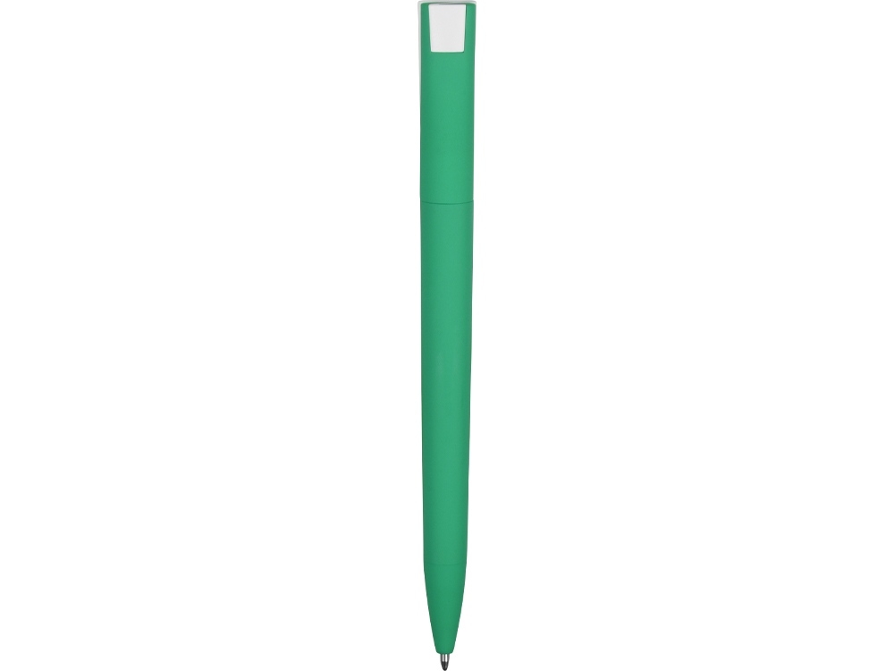 Ручка пластиковая soft-touch шариковая «Zorro», зеленый, soft touch