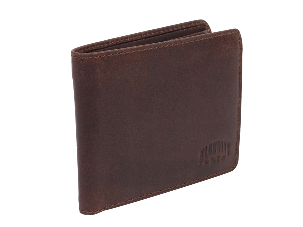 Бумажник «Amos», коричневый, кожа