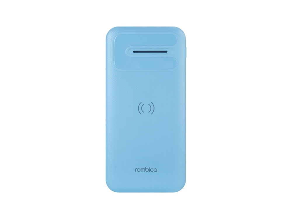  Внешний беспроводной аккумулятор «NEO Discover Pro», 10000 mAh, голубой, пластик