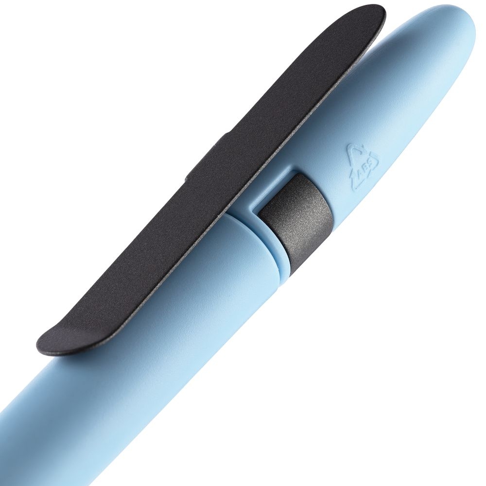 Ручка шариковая Prodir DS5 TSM Metal Clip, голубая с серым, серый, голубой, пластик; металл