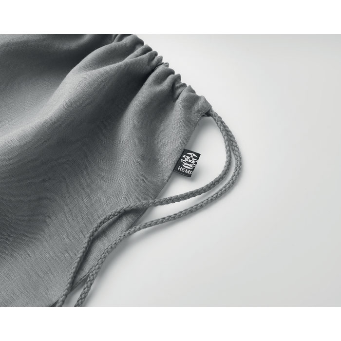 Мешок на шнурках 200 г/м&#178;, серый, hemp