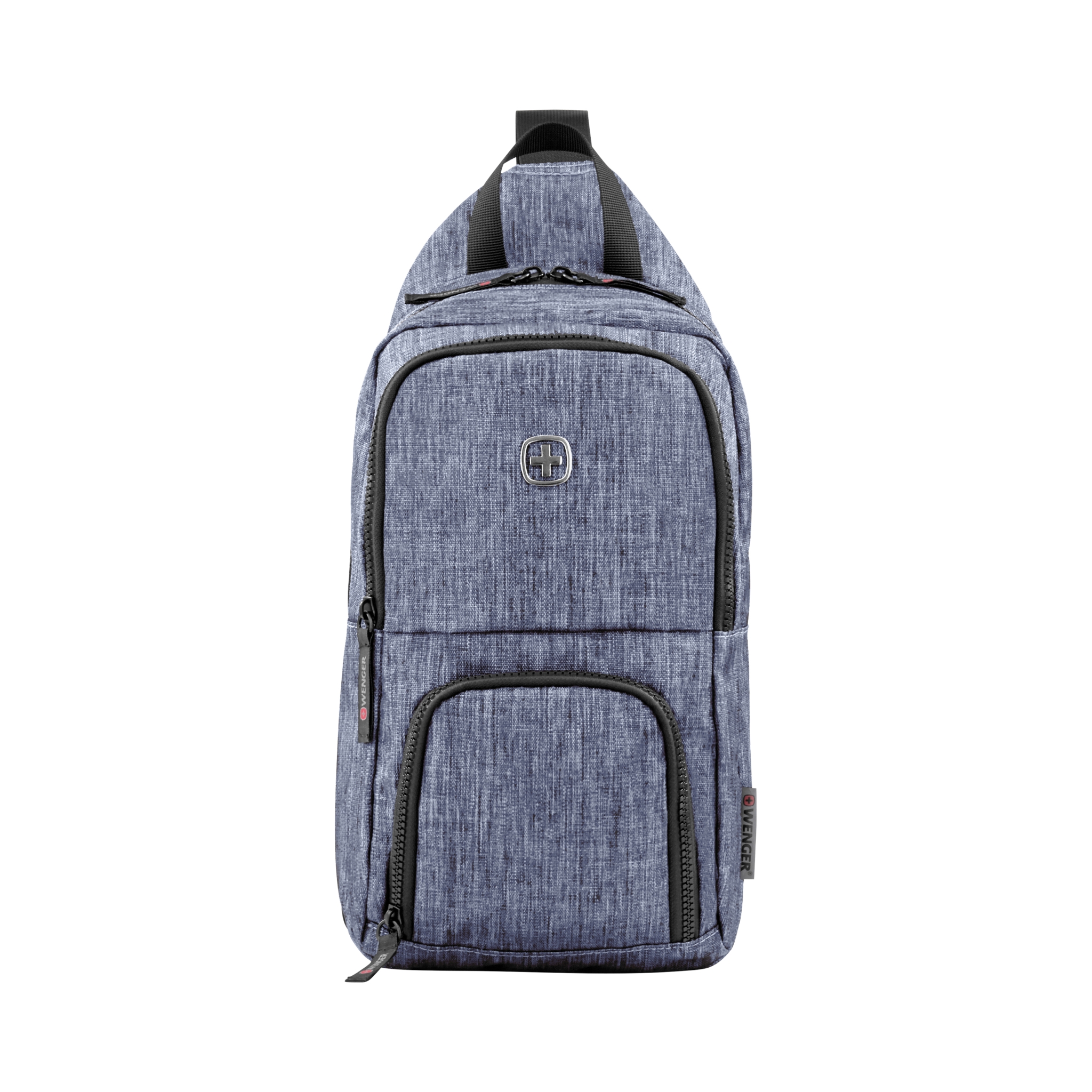 Рюкзак WENGER с одним плечевым ремнем, синий, полиэстер, 19 х 12 х 33 см, 8 л, синий