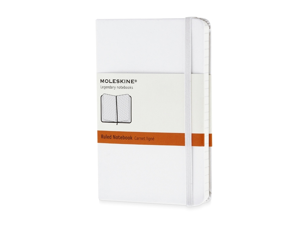 Записная книжка А6 (Pocket) Classic (в линейку), белый, полипропилен