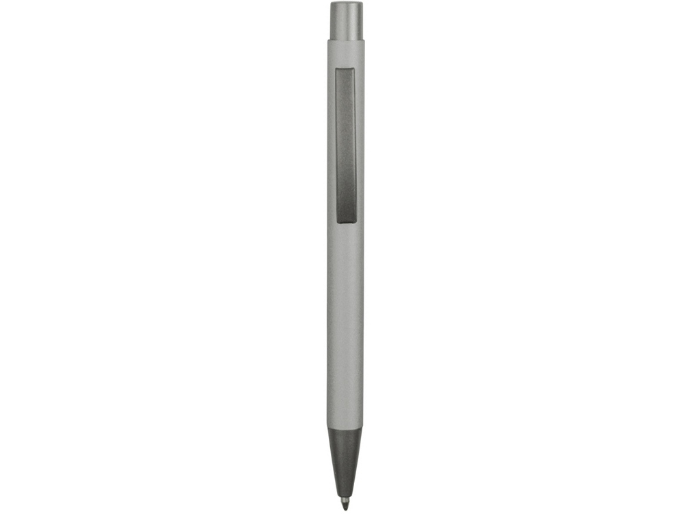 Ручка металлическая soft-touch шариковая «Tender», серый, серебристый, soft touch
