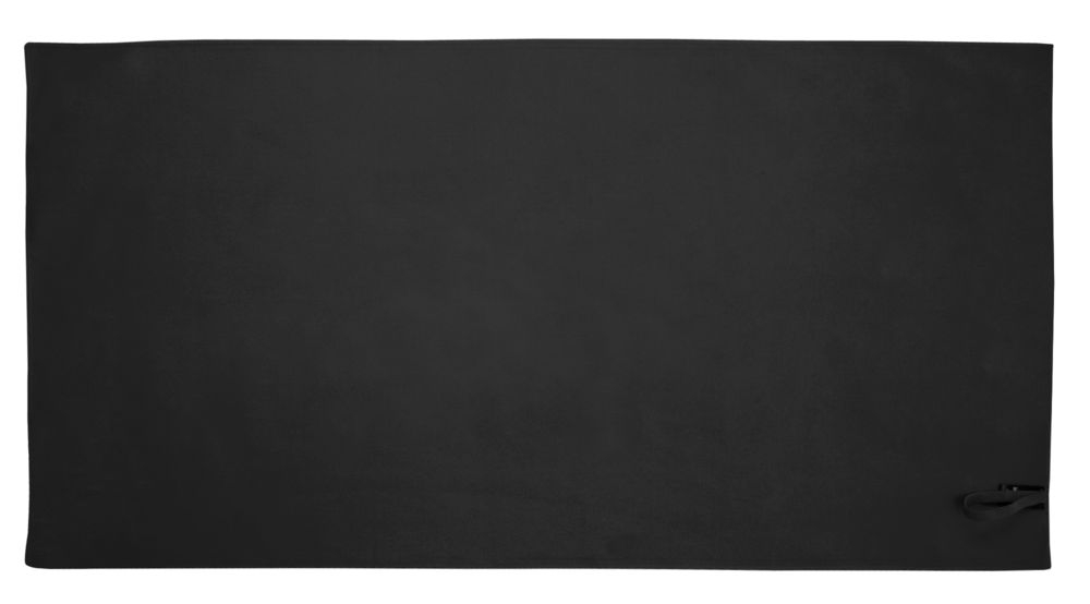 Спортивное полотенце Atoll Medium, черное, черный, микроволокно