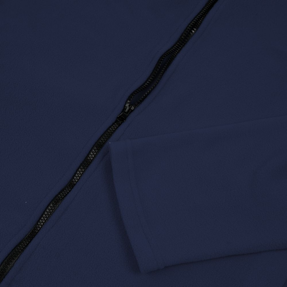 Куртка флисовая унисекс Manakin, темно-синяя, синий, флис