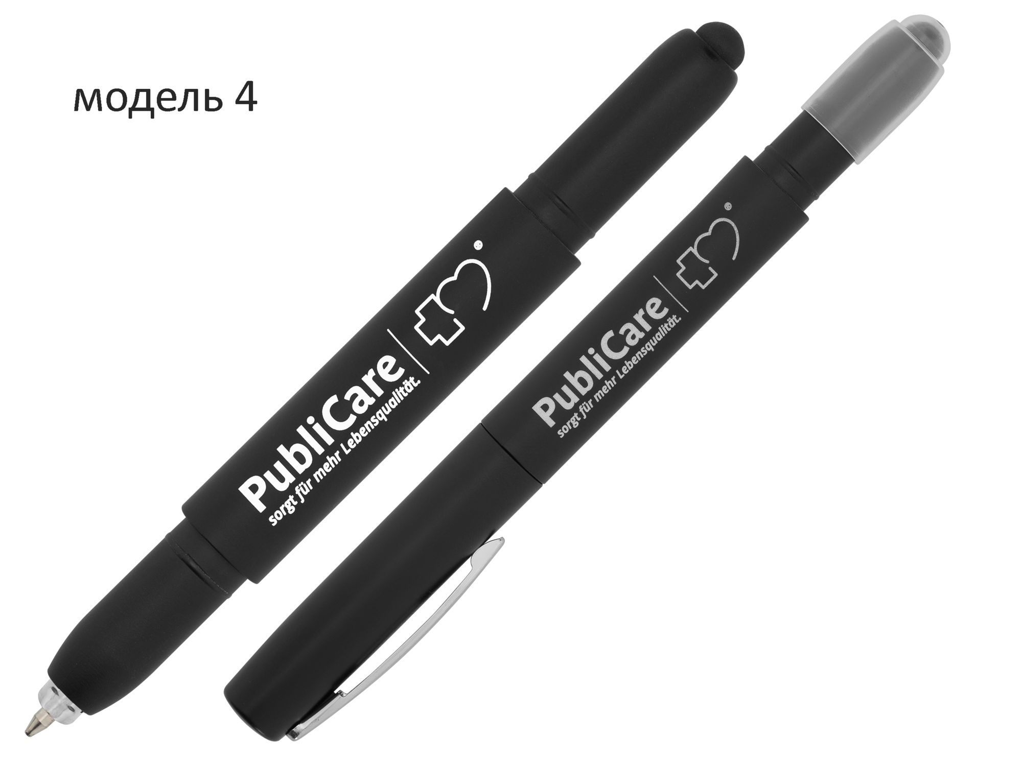 Ручки со светящимся логотипом, металл