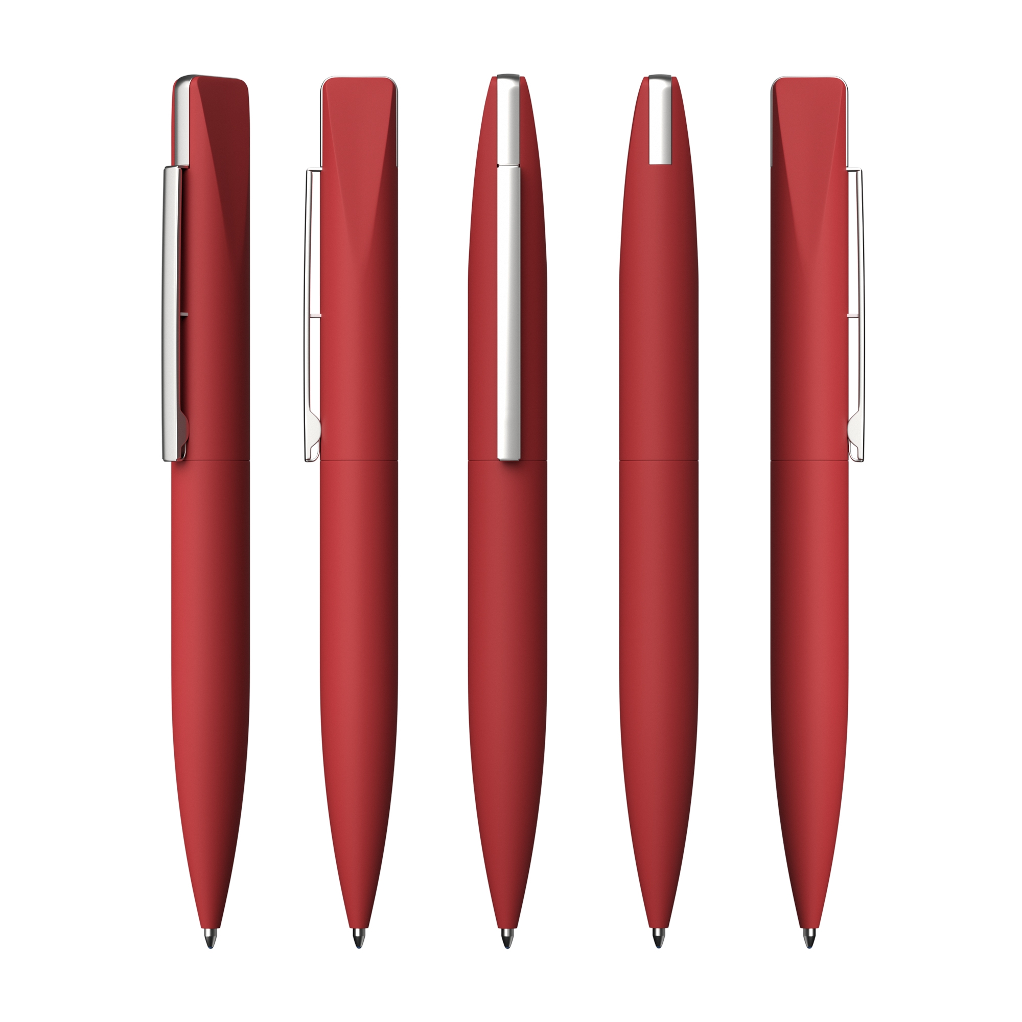 Ручка шариковая "Callisto" с флеш-картой 32Gb, покрытие soft touch, красный, металл/пластик/soft touch