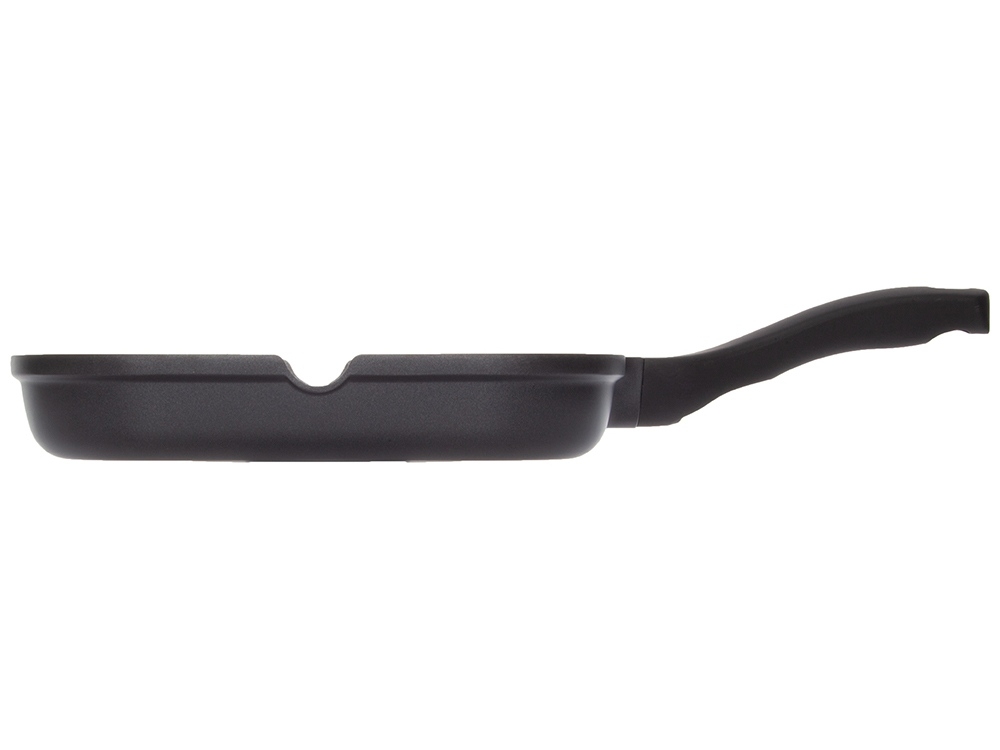 Сковорода-гриль с антипригарным покрытием, «GRANIA», 28х28 см, черный, серый, металл