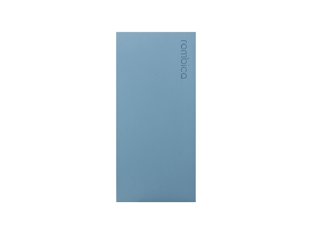 Внешний аккумулятор «NEO ARIA», 10000 mAh, серый, голубой, soft touch