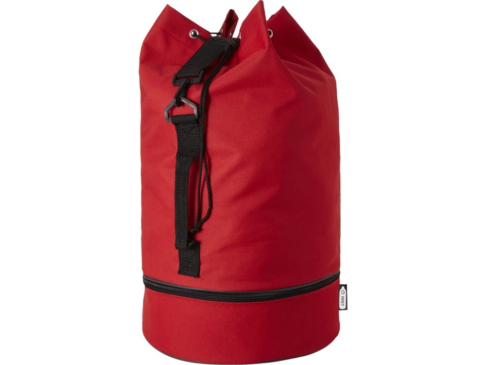 Спортивная сумка «Idaho» из переработанного PET-пластика, красный, полиэстер