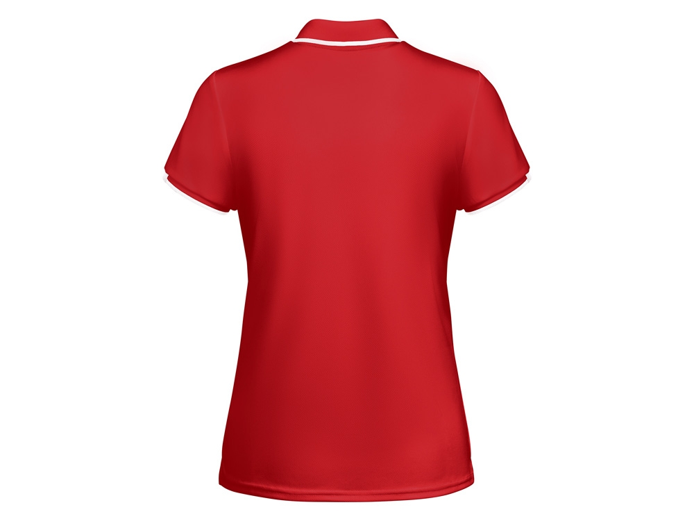 Рубашка-поло «Tamil» женская, белый, красный, полиэстер