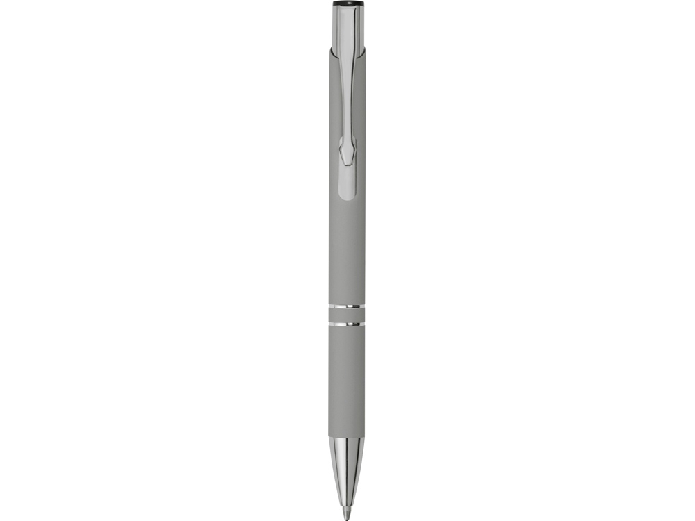 Ручка металлическая шариковая «C1» soft-touch, серый, soft touch