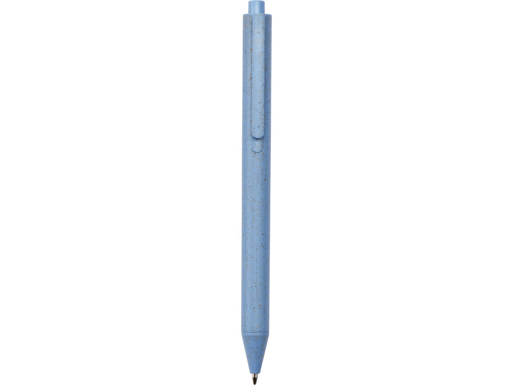Блокнот «Toledo S» с шариковой ручкой из пшеницы и пластика, синий, растительные волокна