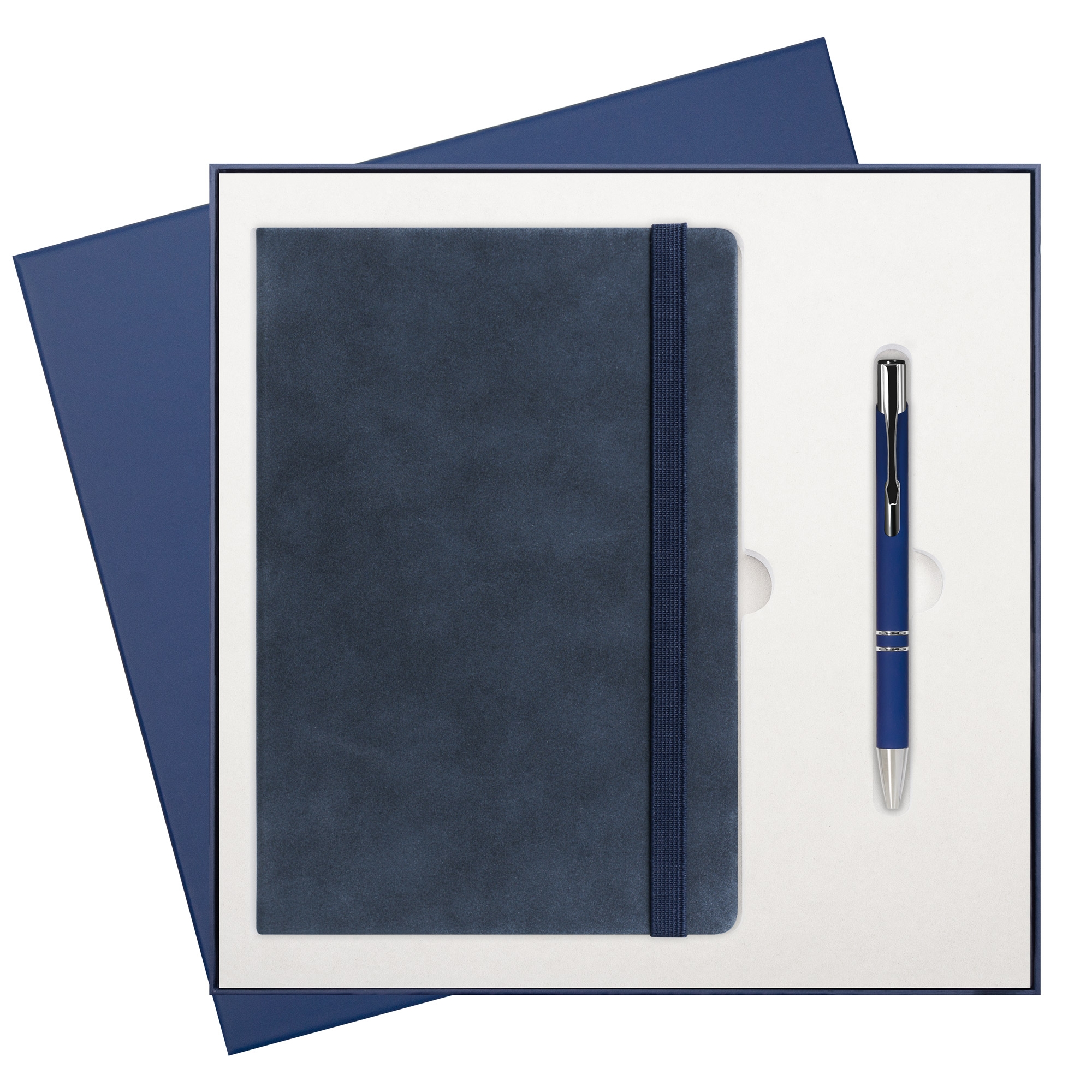 Подарочный набор Nuba BtoBook, синий (ежедневник, ручка), синий